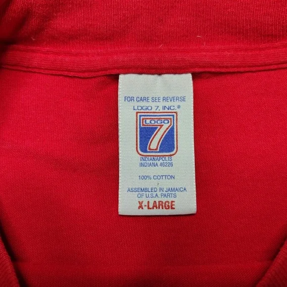 Vintage Indianapolis 500 Shirt Mens XL Racing Logo 7 Race Car 90s Sports - Picture 4 of 8